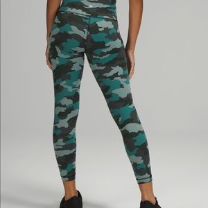 lululemon blue/black camo leggings